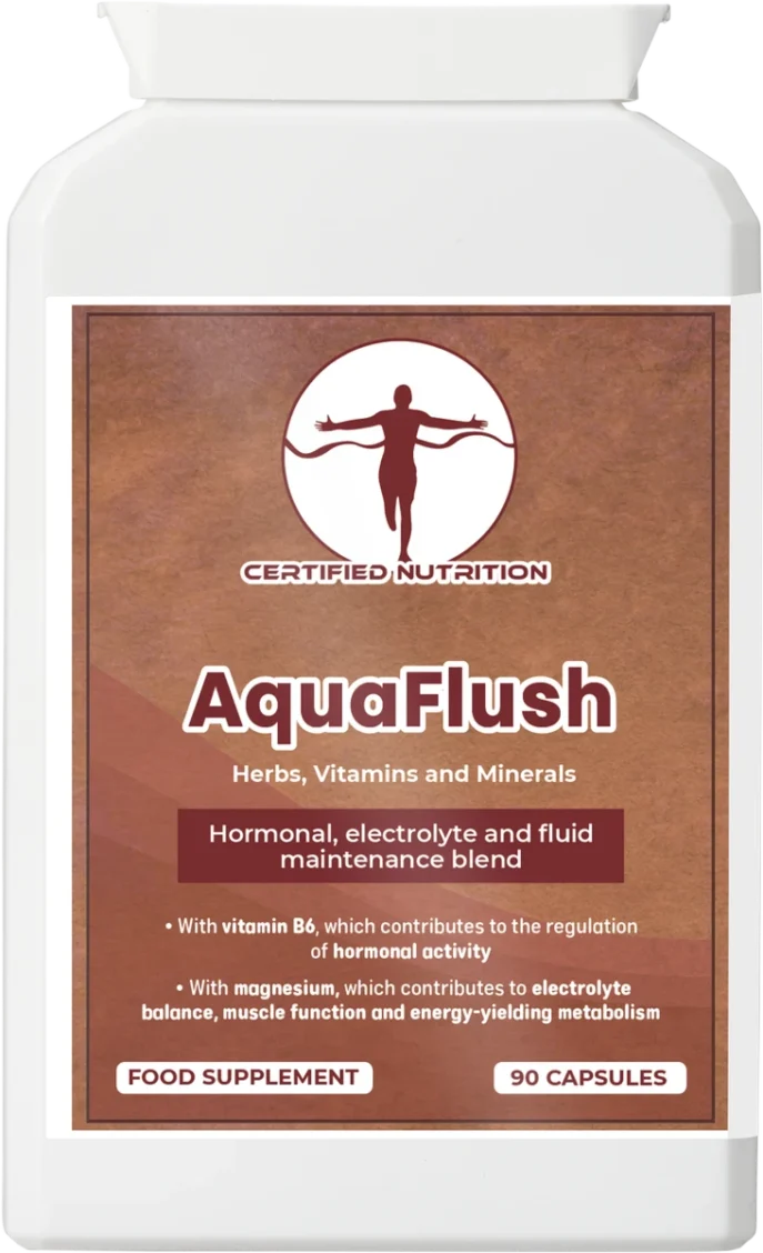 AquaFlush supplement bottle – Certified Nutrition front label