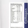 nutritional values of Collagen Boost+ supplement per 100g and 13.8g serving