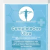 Front pack: all-in-one multivitamin and mineral formula with fibre, probiotics and botanicals; 120 capsules.