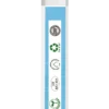 Side panel close-up of certification icons only: GMP, recycling, UHA Halal, GB MO 304, vegetarian.