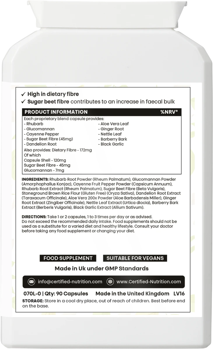 Herbal Lax Ultra Strong back