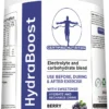 Certified Nutrition HydraBoost berry flavour angled front view showing electrolyte and carbohydrate hydration formula