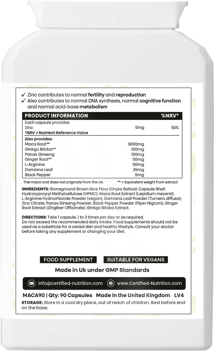 Maca Alpha Boost back