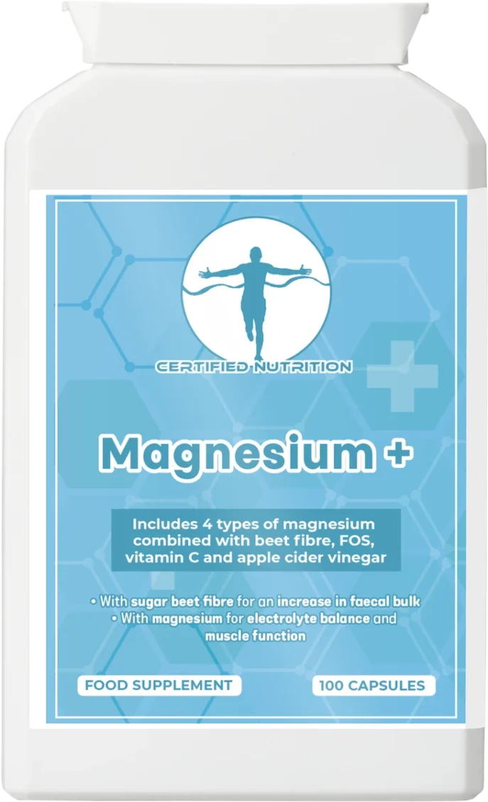 Magnesium+ high-strength magnesium and fibre complex UK-made