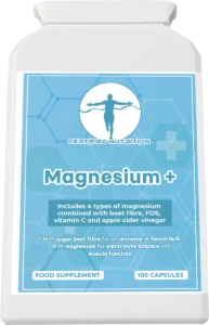 Magnesium+ supplement by Certified Nutrition – 100 vegan capsules