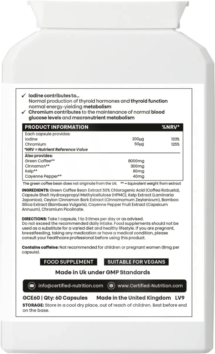 Back view of Metabol Extreme bottle showing nutritional panel, usage directions, and supplement compliance