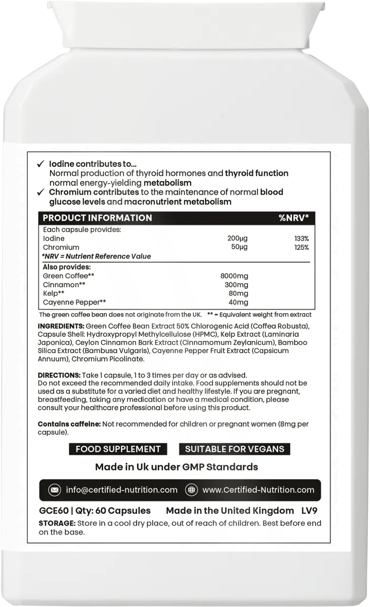 Back view of Metabol Extreme bottle showing nutritional panel, usage directions, and supplement compliance