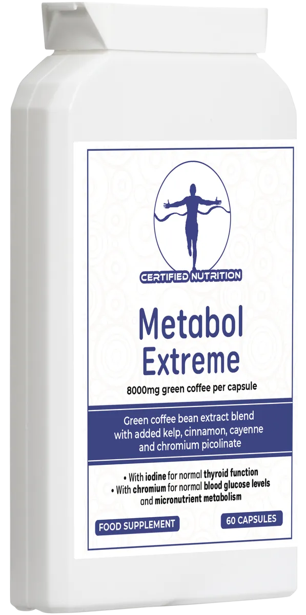 Hero image of Metabol Extreme angled from front-left bottom showing full front label