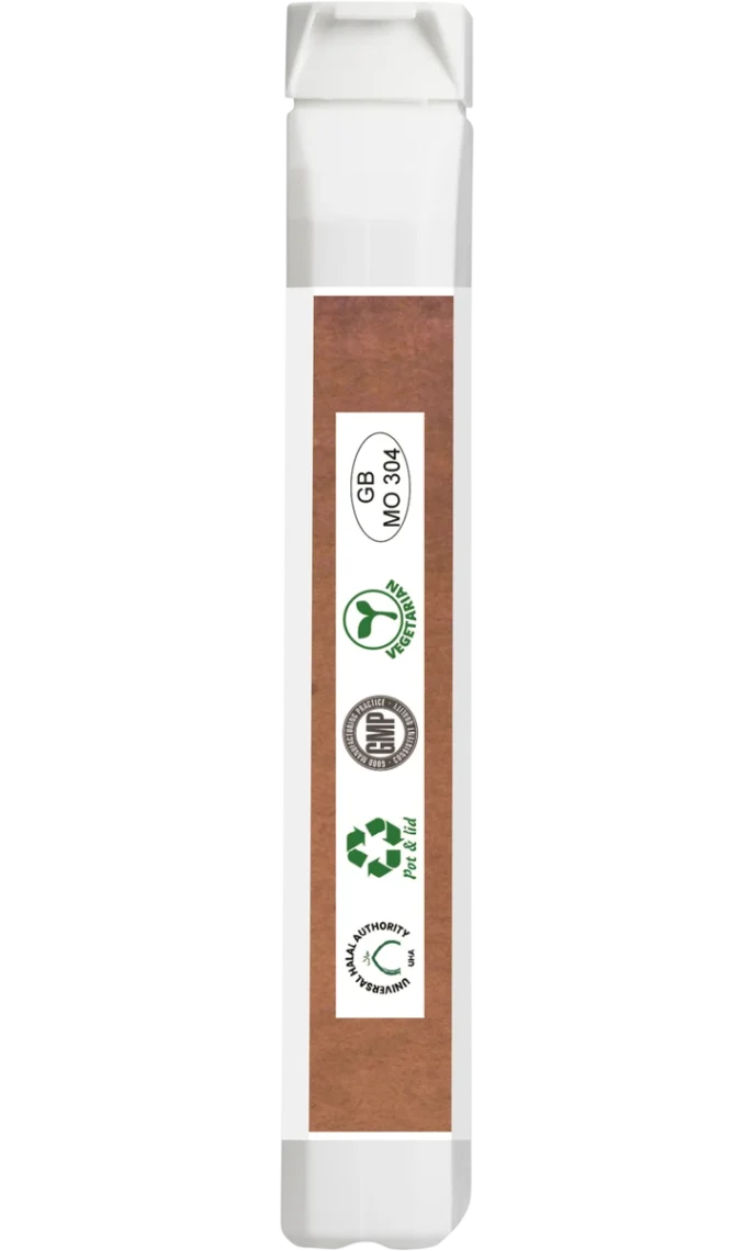 Side packaging of NeuroTurbo+ showing GMP and vegetarian certification