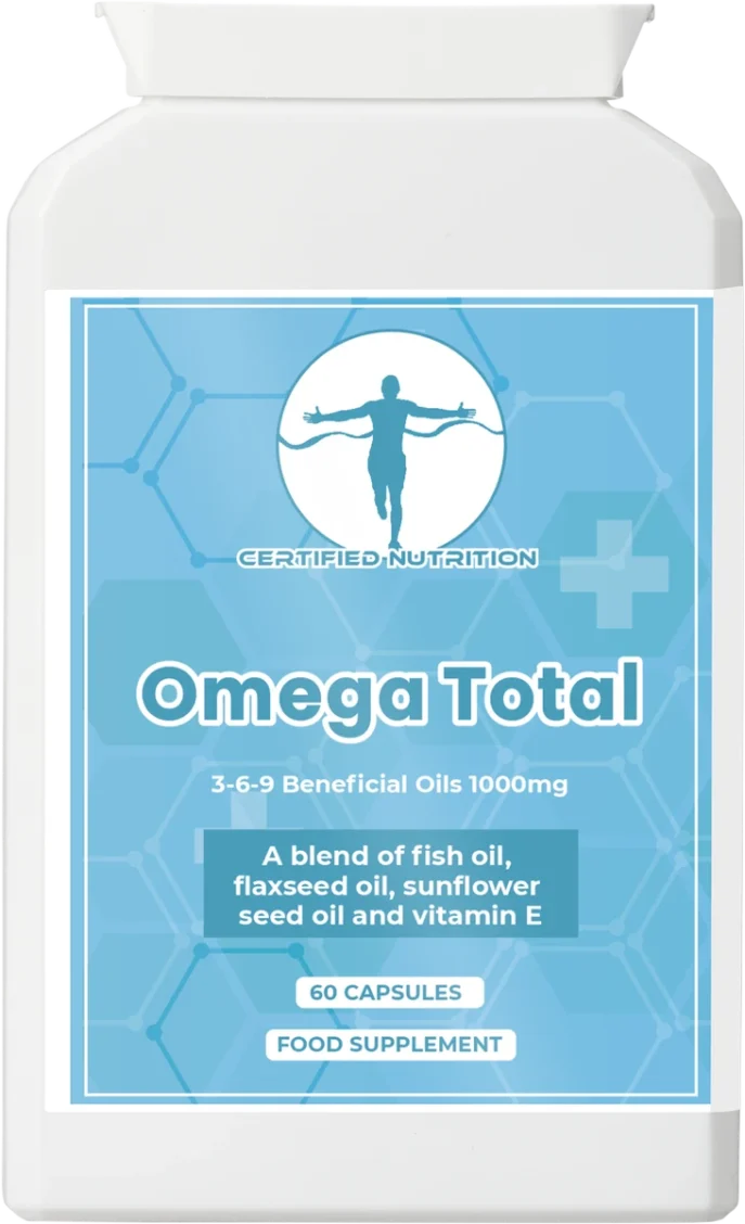 Omega Total omega 3 6 9 supplement with fish oil flaxseed and vitamin E