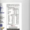 nutrition facts of PlantPro+ powder per 100g and 25g serving including vitamins and minerals