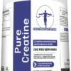 Certified Nutrition Pure Creatine monohydrate angled front view showing 5g per serving performance formula