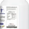 Nutrition facts for PureWhey Fusion protein including 23.2g protein, 1g carbs, and 110 kcal per 30g serving